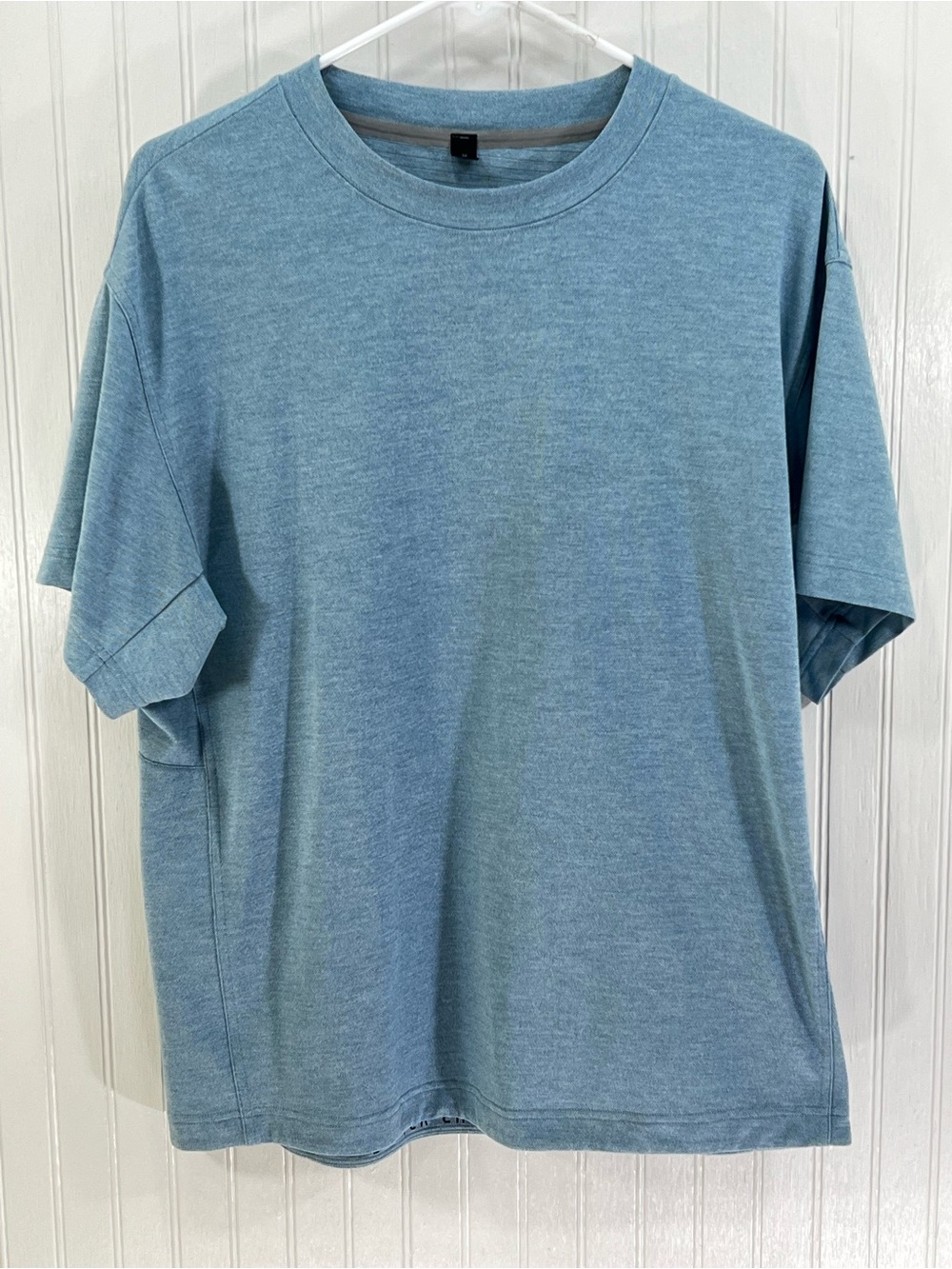 Lululemon Men's M Zeroed In Short Sleeve Better Each Day Heathered Storm Teal
